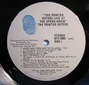 The Pointer Sisters* : The Pointer Sisters Live At The Opera House (2xLP, Album, Ter)