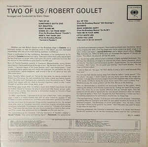 Robert Goulet : Two Of Us (LP, Album, Ter)