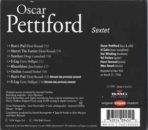 Oscar Pettiford : Sextet (CD, Album, RE, RM)