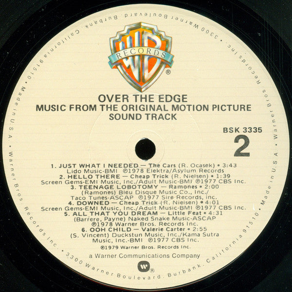 Various - Over The Edge (Original Sound Track)