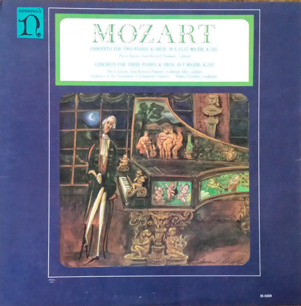 Pierre Sancan, Jean-Bernard Pommier, Catherine Silie, Orchestra Of The Association Of Lamoureux Concerts*, Dimitri Chorofas - Mozart* : Concerto For Two Pianos - Concerto For Three Pianos (LP, Mono)