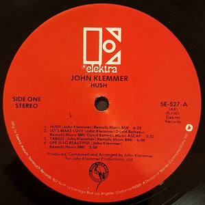 John Klemmer : Hush (LP, Album, All)