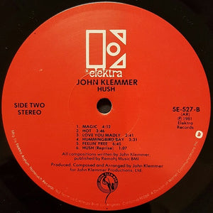 John Klemmer : Hush (LP, Album, All)