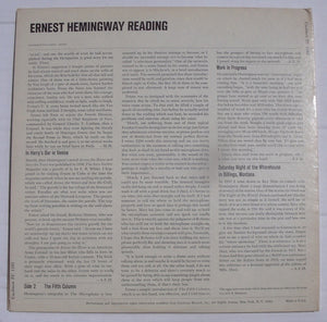 Ernest Hemingway : Reading (LP, Gat)