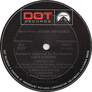 Lalo Schifrin : Music From Mission: Impossible (LP, Album, RP)