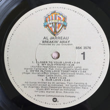 Laden Sie das Bild in den Galerie-Viewer, Al Jarreau : Breakin&#39; Away (LP, Album, Win)
