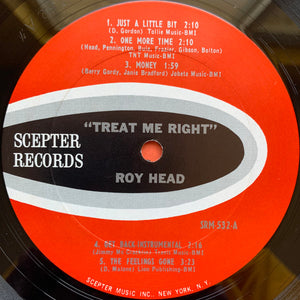 Roy Head : Treat Me Right (LP, Album, Mono, Ter)