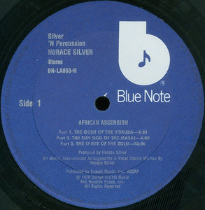 Horace Silver : Silver 'N Percussion (LP, Album)
