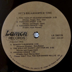 The Briarhoppers : Hit's Briarhopper Time (LP)