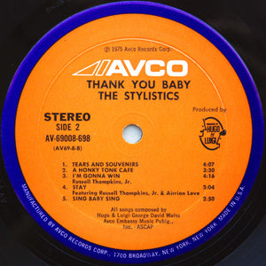 The Stylistics : Thank You Baby (LP, Album, Mon)