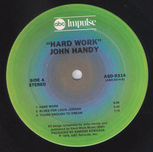 Laden Sie das Bild in den Galerie-Viewer, John Handy : Hard Work (LP, Album, Ter)
