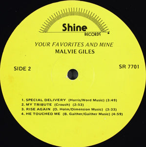 Malvie Lee Giles : Your Favorites And Mine (LP, Album)