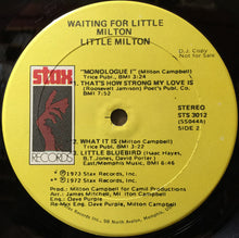 Laden Sie das Bild in den Galerie-Viewer, Little Milton : Waiting For Little Milton (LP, Album, Promo, SON)
