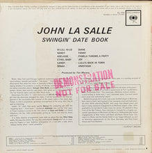 Charger l&#39;image dans la galerie, John La Salle : Swingin&#39; Date Book (LP, Album, Mono, Promo)

