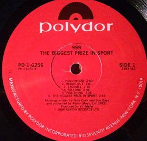999 : The Biggest Prize In Sport (LP, Album, PRC)