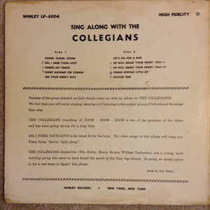 The Collegians : Sing Along With The Collegians (LP, Mono)