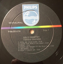 Load image into Gallery viewer, Teresa Brewer : Gold Country (LP, Album, Mono, Mer)
