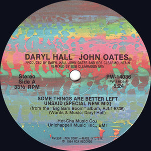 Daryl Hall & John Oates : Some Things Are Better Left Unsaid (12", Maxi)