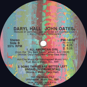 Daryl Hall & John Oates : Some Things Are Better Left Unsaid (12", Maxi)