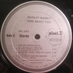 Shirley Bassey : How About You? (LP, Album, Comp)