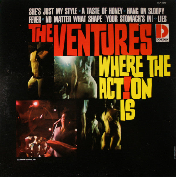 洋楽 Where The Action Is! Buy The Ventures : Where The Action Is (LP, Album, Mono, Ind