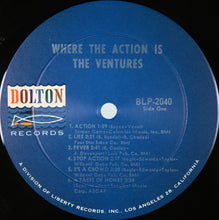 Charger l&#39;image dans la galerie, The Ventures : Where The Action Is (LP, Album, Mono, Ind)
