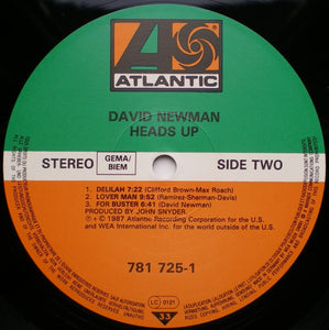 David Newman* : Heads Up (LP, Album)