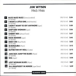 Jim Wynn : The Chronological Jim Wynn 1945-1946 (CD, Comp)