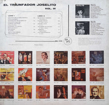 Laden Sie das Bild in den Galerie-Viewer, Joselito : El Triunfador Joselito - Vol. III (LP, Album, Comp)
