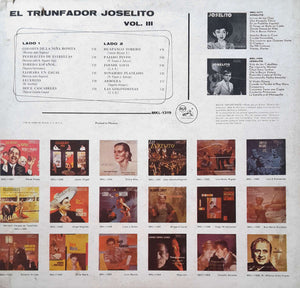 Joselito : El Triunfador Joselito - Vol. III (LP, Album, Comp)