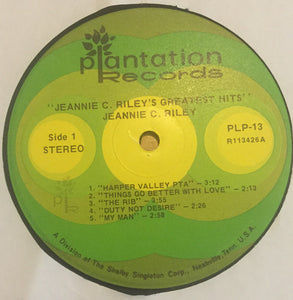 Jeannie C. Riley : Jeannie C. Riley's Greatest Hits (LP, Comp, Club)