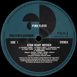 Pink Floyd : Atom Heart Mother (LP, Album, RE, RM, 180)