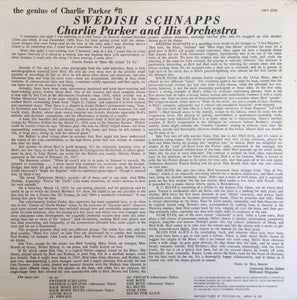 Charlie Parker And His Orchestra : Swedish Schnapps (LP, Album, Mono, RE)