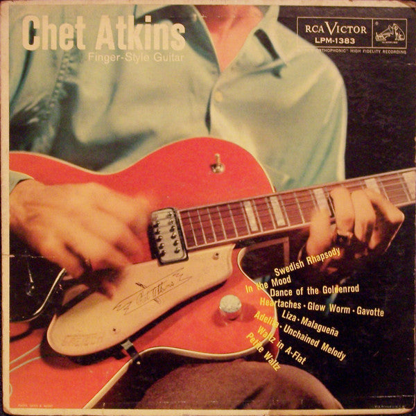 Chet Atkins : Finger Style Guitar (LP, Album, Mono, Ind)