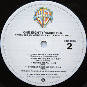 Ambrosia (2) : One Eighty (LP, Album, Los)