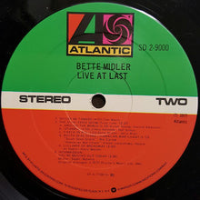 Load image into Gallery viewer, Bette Midler : Live At Last (2xLP, Album, PRC)
