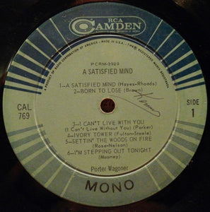 Porter Wagoner : A Satisfied Mind (LP, Album, Comp, Mono, Ind)