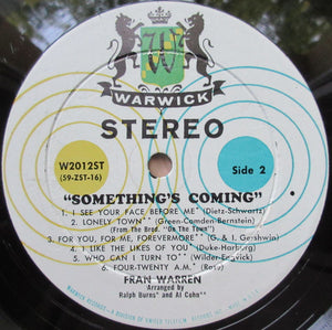 Fran Warren : Something's Coming From (LP, Album)