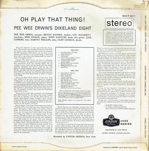 Pee Wee Erwin's Dixieland Eight : Oh Play That Thing (LP, Album, RE)