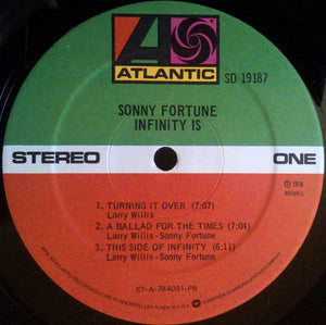 Sonny Fortune : Infinity Is (LP, Album, Pre)