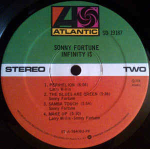 Sonny Fortune : Infinity Is (LP, Album, Pre)