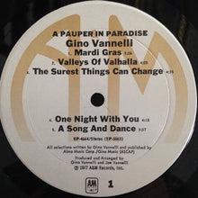 Load image into Gallery viewer, Gino Vannelli : A Pauper In Paradise (LP, Album, Mon)
