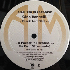 Gino Vannelli : A Pauper In Paradise (LP, Album, Mon)