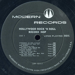 Various : Hollywood Rock 'N Roll Record Hop (LP, Comp, Mono)