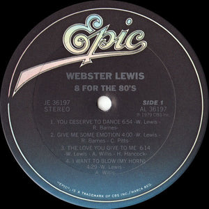 Webster Lewis : 8 For The 80's (LP, Album)