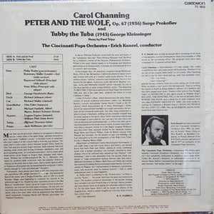 Carol Channing, Cincinnati Pops Orchestra, Erich Kunzel : Peter And The Wolf And Tubby The Tuba (LP)