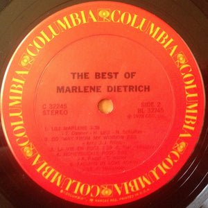 Marlene Dietrich : The Best Of Marlene Dietrich (LP, Comp)