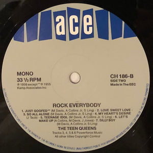 The Teen Queens : Rock Everybody (LP, Comp, Mono)