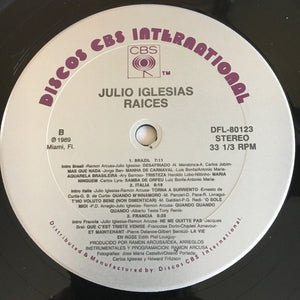 Julio Iglesias : Raices (LP)
