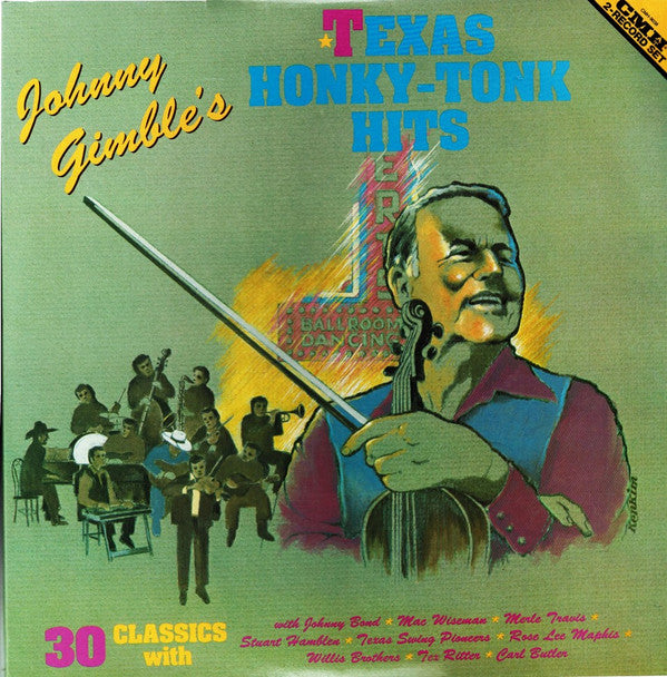 Various : Johnny Gimble's Texas Honky-Tonk Hits (2xLP)
